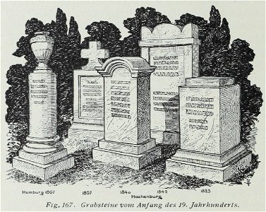 Luthmer VI-167-Grabsteine vom Anfang des 19 Jahrhunderts