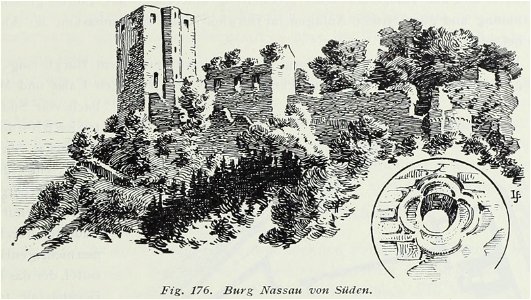Luthmer III-176-Burg Nassau von Süden