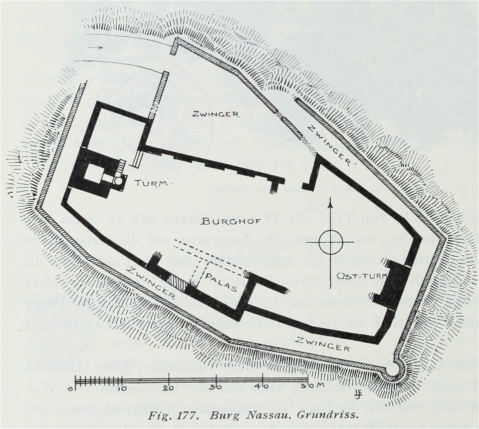 Luthmer III-177-Burg Nassau Grundriss