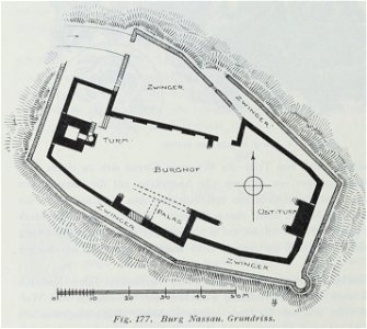 Luthmer III-177-Burg Nassau Grundriss