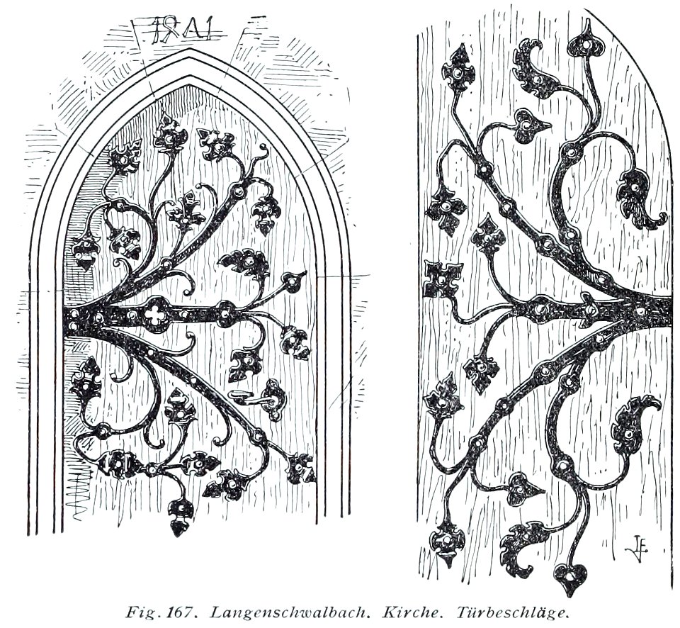 Luthmer V - 167 - Langenschwalbach Kirche Türbeschlag