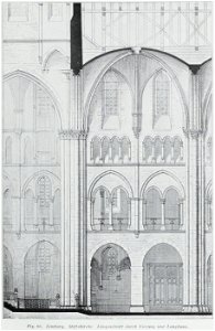 Luthmer III-066-Limburg Stiftkirche Längsschnitt durch Vierung und Langhaus