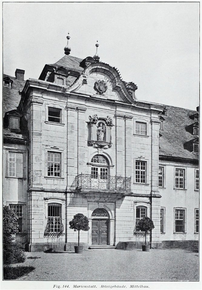 Luthmer IV-144-Marienstatt Abteigebäude Mittelbau