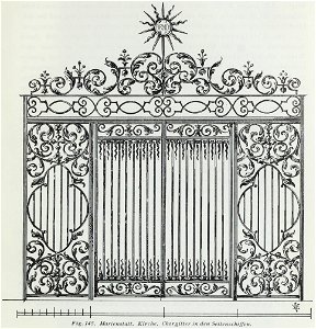 Luthmer IV-145-Marienstatt Kirche Chorgitter in den Seitenschiffen