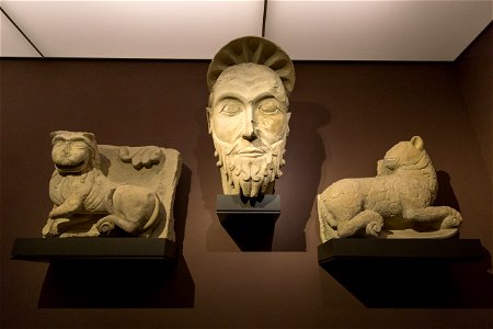 LWL-Museum für Kunst und Kultur-Löwe-Pauluskopf-Lamm vom St Paulus Dom-6345