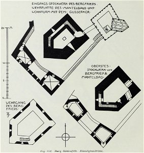 Luthmer III-231-Burg Hohlenfels Einzelgrundrisse