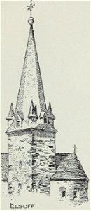 Luthmer VI-161a-Turmstudien 3 gotische Türme mit schlanker Pyramide und Wichhäusern-Elsoff