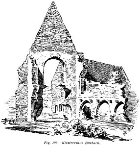 Luthmer III-199-Klosterruine Bärbach