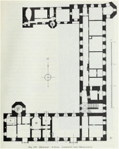 Luthmer III-119-Hadamar Schloss Grundriss vom Obergeschoss