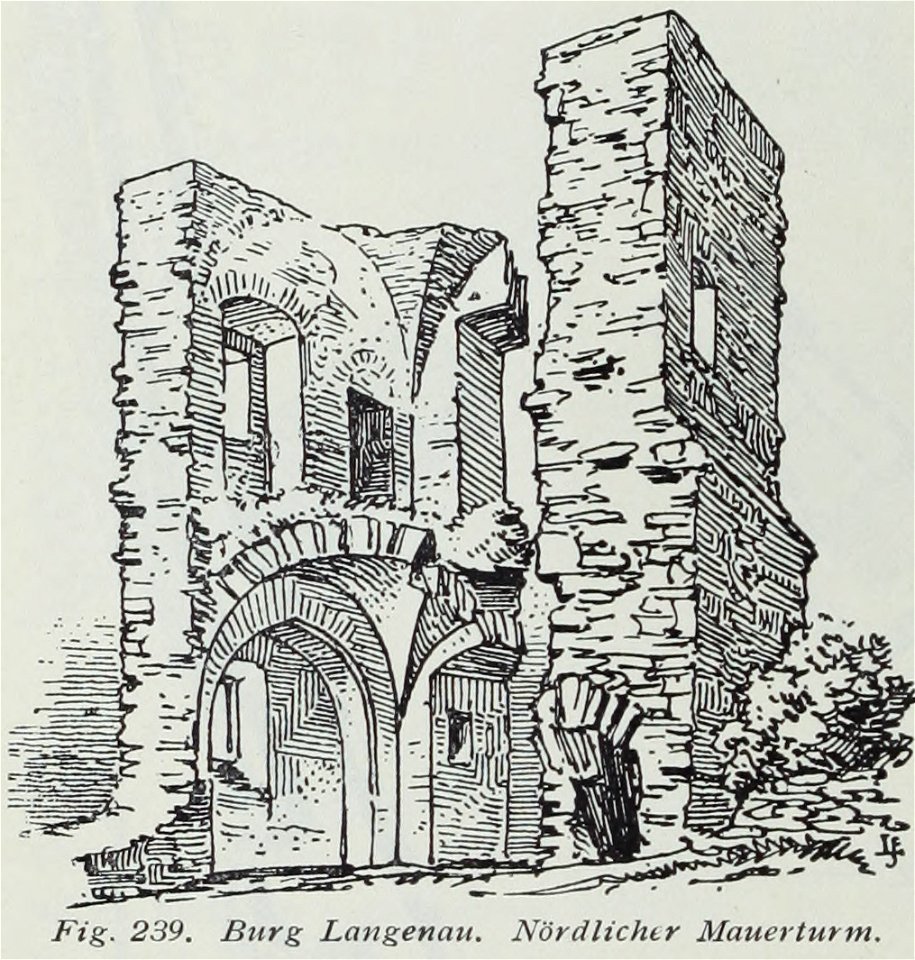 Luthmer III-239-Burg Langenau Nördlicher Mauerturm