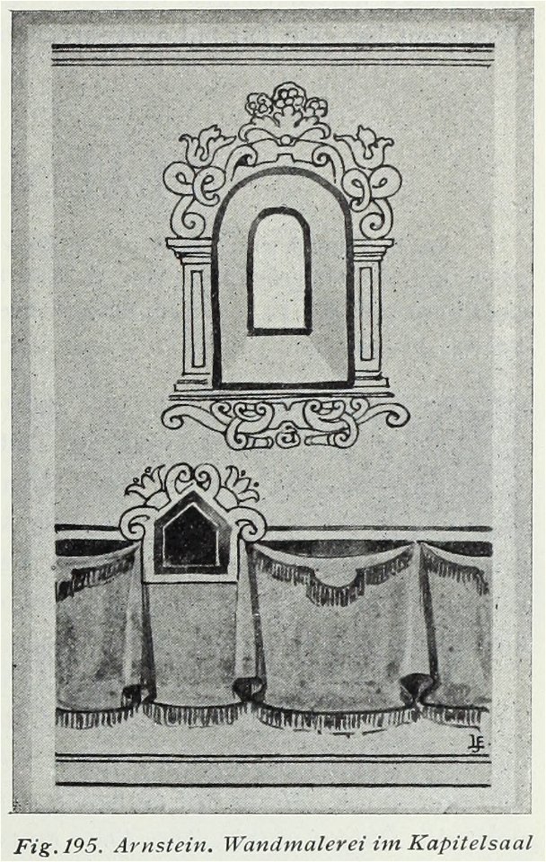 Luthmer III-195-Arnstein Wandmalerei im Kapitelsaal