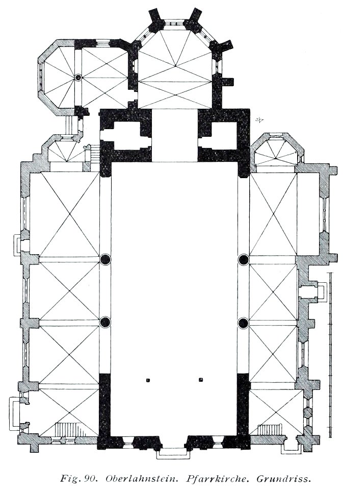 Luthmer V - 90 - Oberlahnstein Pfarrkirche Grundriss