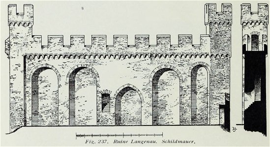 Luthmer III-237-Ruine Langenau Schildmauer