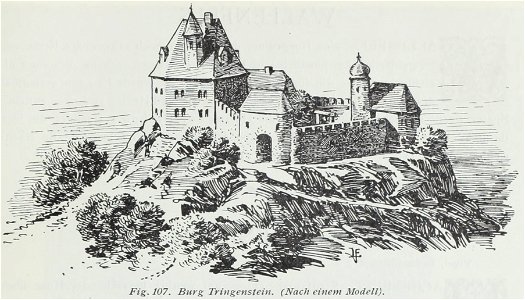 Luthmer IV-107-Burg Tringenstein (Nach einem Modell)