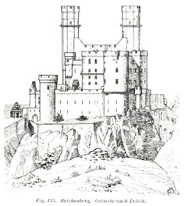 Luthmer V - 135 - Ruine Reichenberg Ostseite nach Dilich