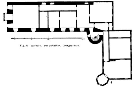 Luthmer IV-085-Herborn Der Schulhof Obergeschoss