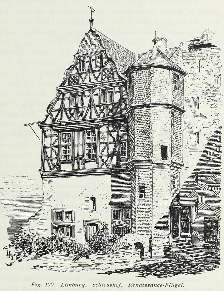 Luthmer III-100-Limburg Schlosshof Renaissance-Flügel