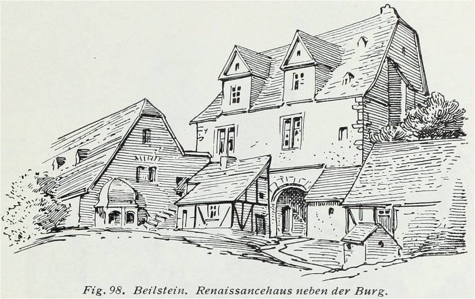 Luthmer IV-098-Beilstein Renaissancehaus neben der Burg