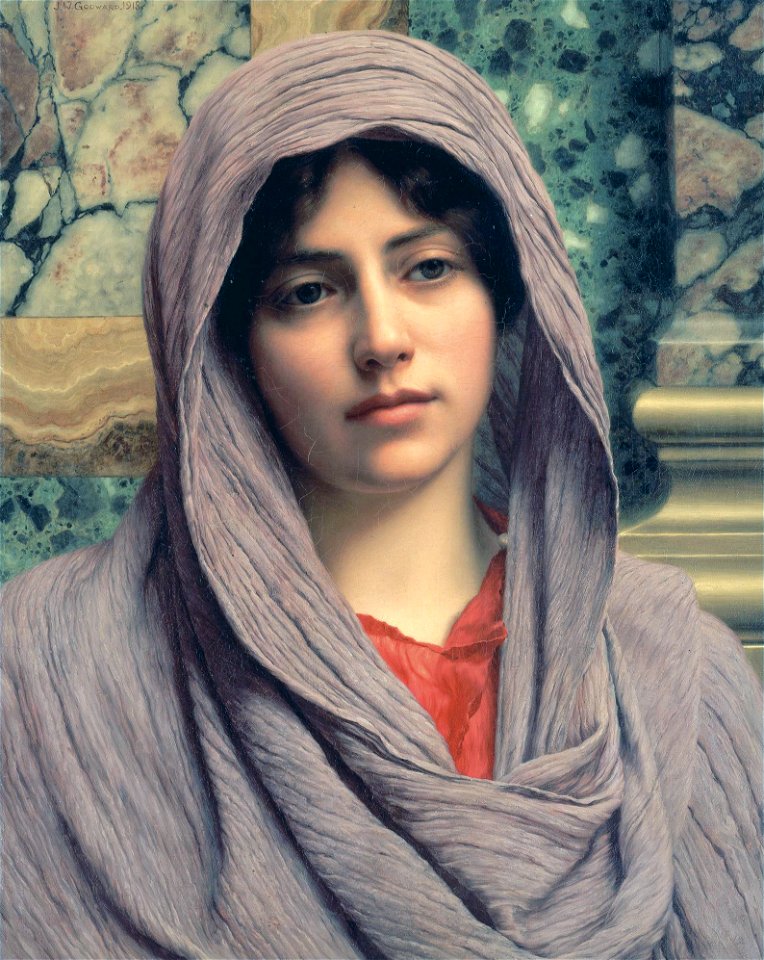 Lycinna, by John William Godward