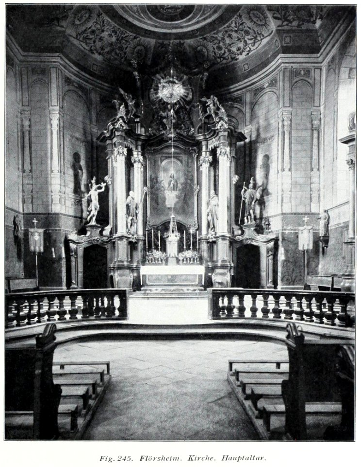 Luthmer V - 245 - Flörsheim Kirche Hauptaltar