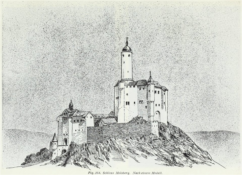 Luthmer IV-164-Schloss Molsberg Nach einem Modell