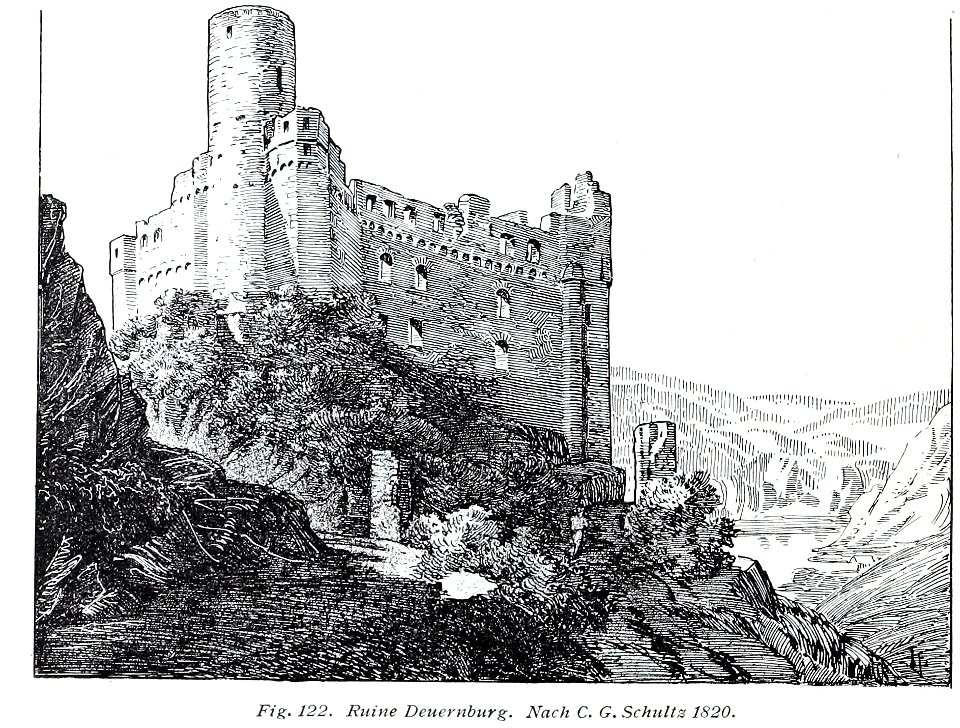 Luthmer V - 122 - Burg Deuernburg Nach C. G. Schulz 1820