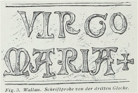 Luthmer VI-003-Wallau Schriftprobe von der dritten Glocke