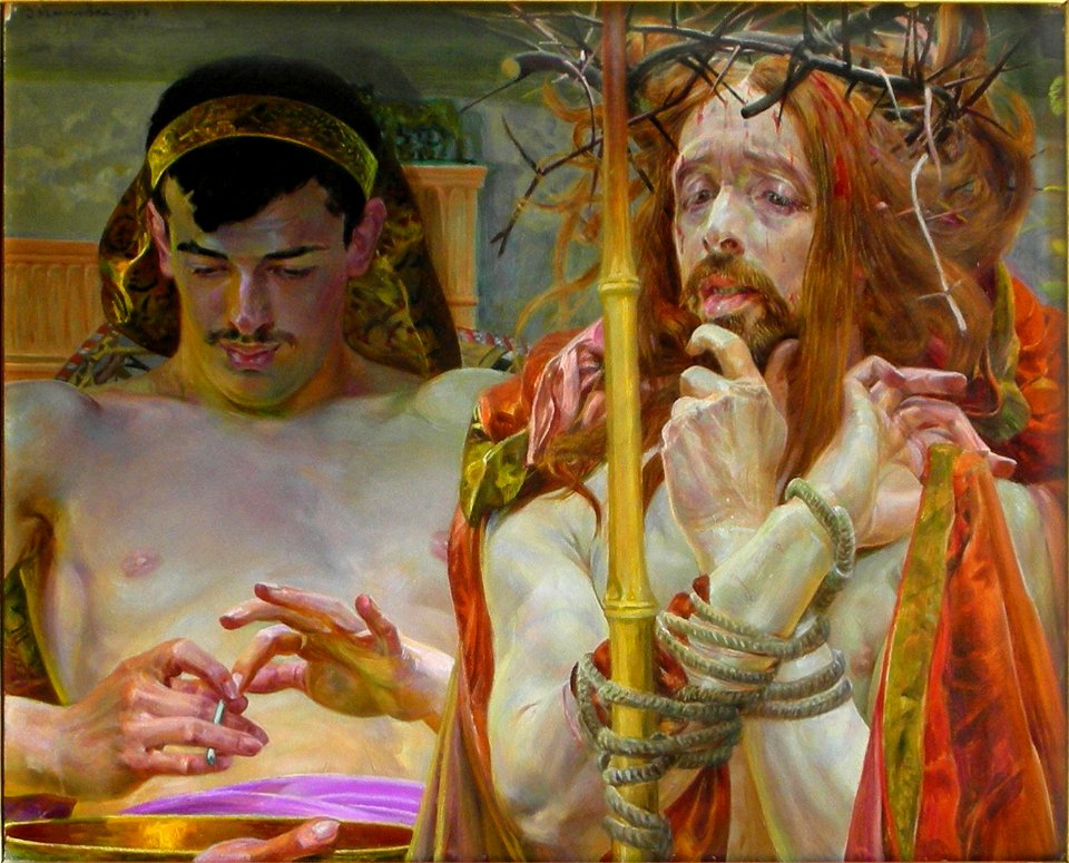 Lwowska Galeria Sztuki - Jacek Malczewski - Christ in front of Pilate