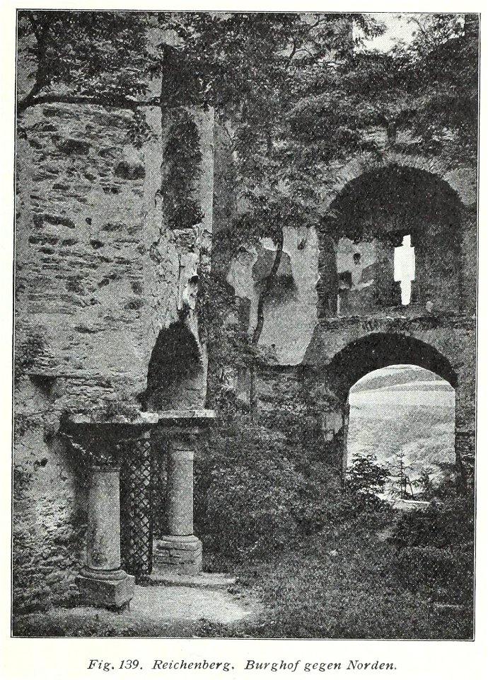 Luthmer V - 139 - Reichenberg Burghof gegen Norden