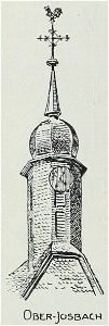 Luthmer VI-165e-Turmstudien 7 verschiedene Dachreiter-Formen-Ober-Josbach