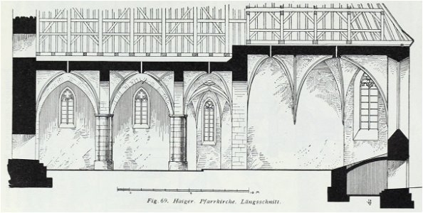 Luthmer IV-069-Haiger Pfarrkirche Längsschnitt