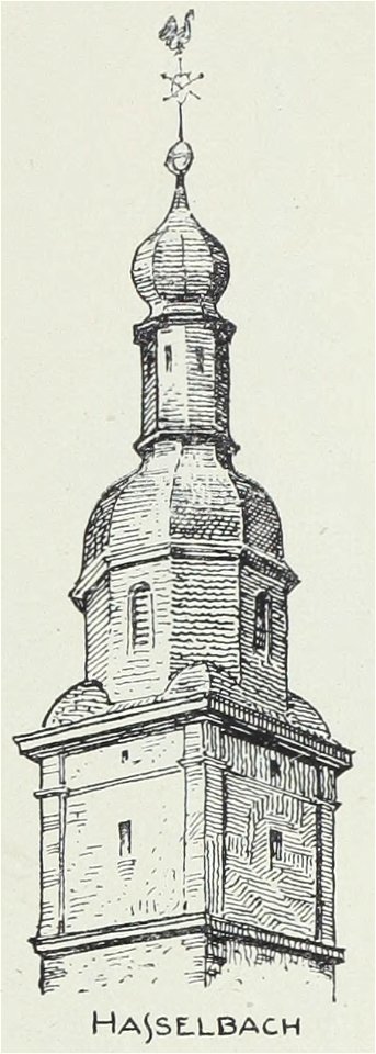 Luthmer VI-164c-Turmstudien 6 Mehrgeschossige welsche Hauben-Hasselbach