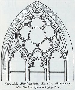 Luthmer IV-133-Marienstatt Kirche Masswerk nördlicher Querschiffgiebel