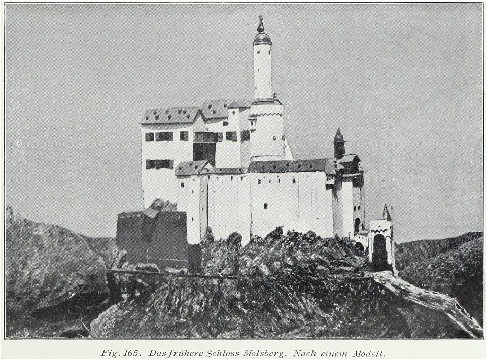 Luthmer IV-165-Das frühere Schloss Molsberg Nach einem Modell