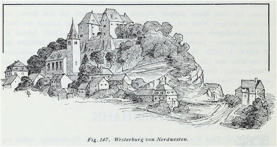 Luthmer IV-147-Westerburg von Nordwesten
