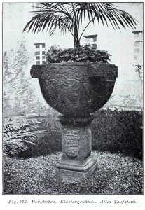 Luthmer V - 113 - Bornhofen Klostergebäude Alter Taufstein