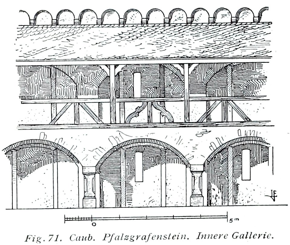 Luthmer V - 71 - Kaub Pfalzgrafenstein Innere Gallerie