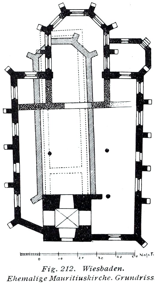 Luthmer V - 212 - Wiesbaden ehemalige Mauritiuskirche Grundriss