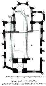 Luthmer V - 212 - Wiesbaden ehemalige Mauritiuskirche Grundriss