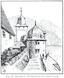 Luthmer V - 54 - Braubach Philippsburg 1839 nach Usener