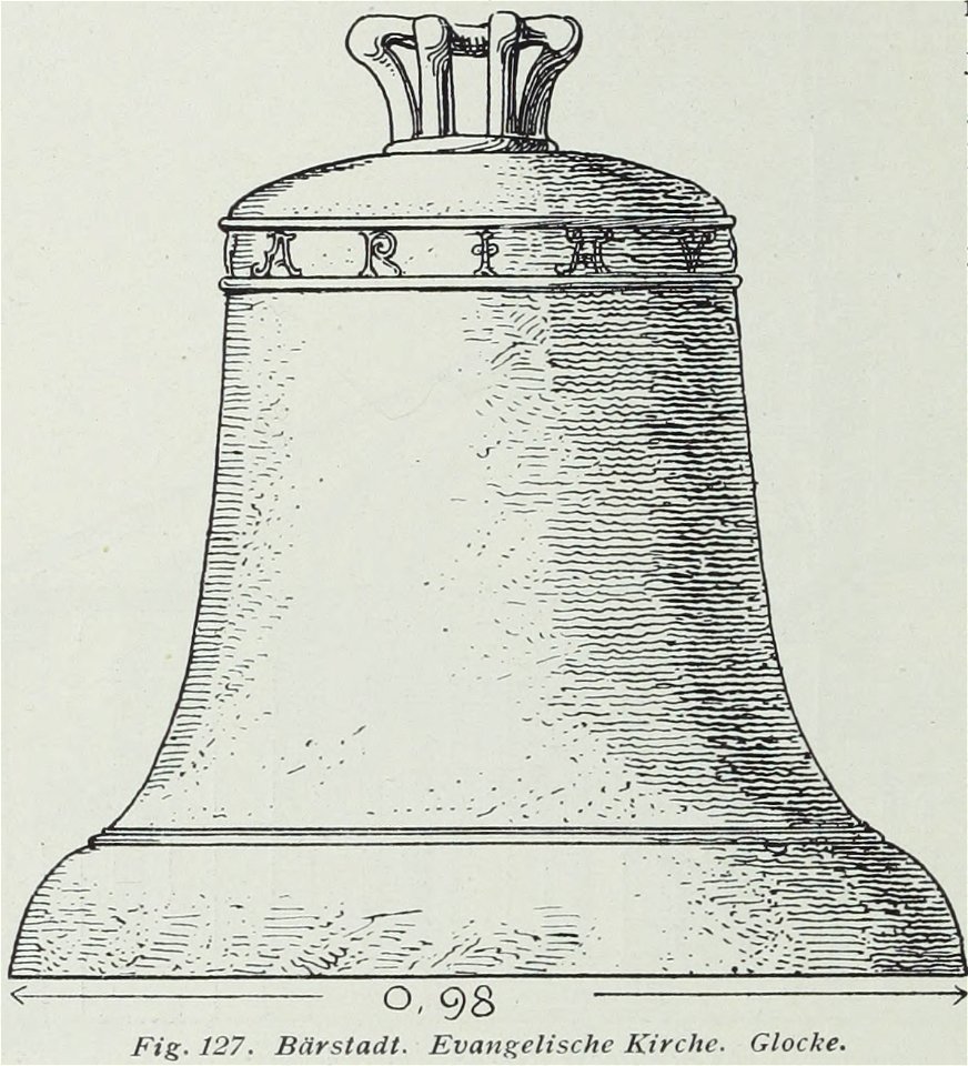 Luthmer VI-127-Bärstadt evangelische Kirche Glocke