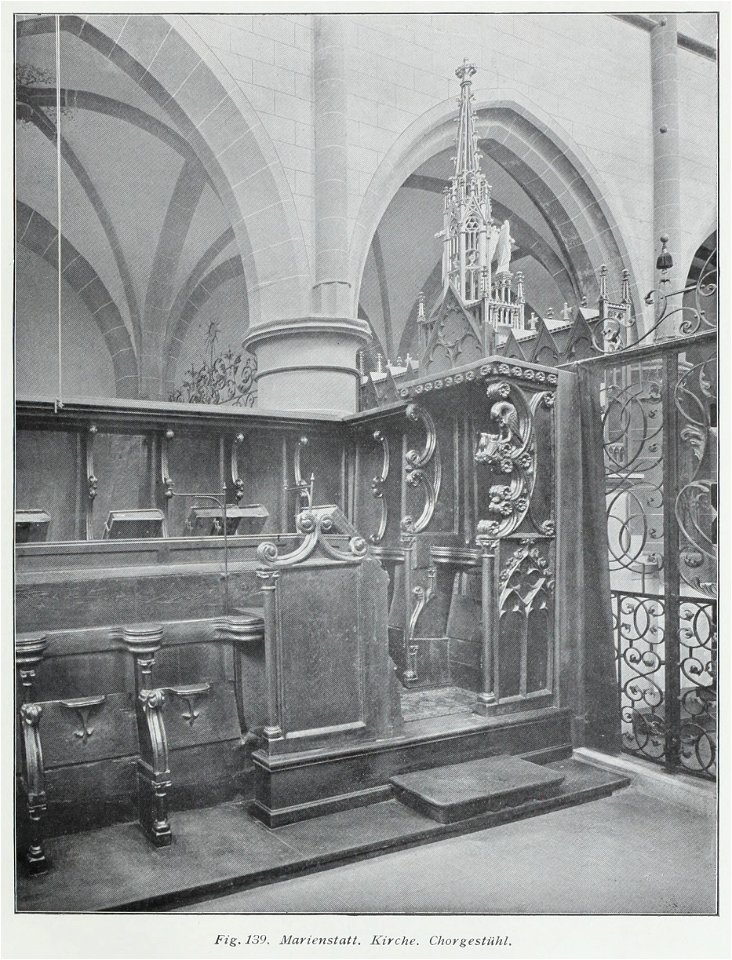 Luthmer IV-139-Marienstatt Kirche Chorgestühl