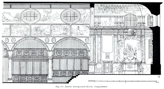 Luthmer V - 171 - Idstein Evangelische Kirche Längsschnitt