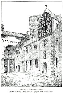 Luthmer V - 105 - Oberlahnstein Martinsburg Hofansicht gegen die Tormauer