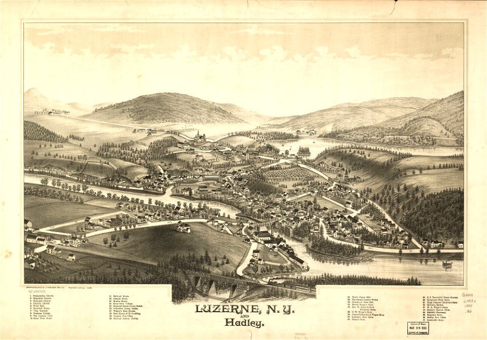 Luzerne, N.Y. and Hadley. LOC 75694792