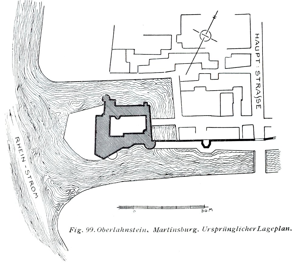 Luthmer V - 99 - Oberlahnstein Martinsburg Ursprünglicher Lageplan