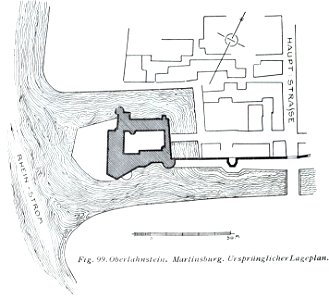 Luthmer V - 99 - Oberlahnstein Martinsburg Ursprünglicher Lageplan
