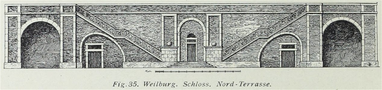 Luthmer VI-035-Weilburg Schloss Nord-Terrasse