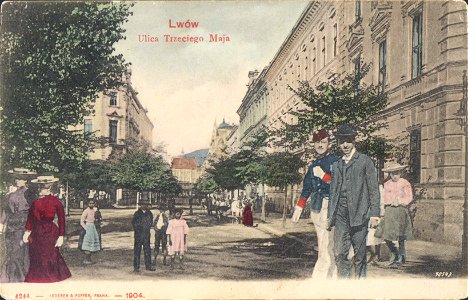 Lwów. Ulica Trzeciego Maja -1904