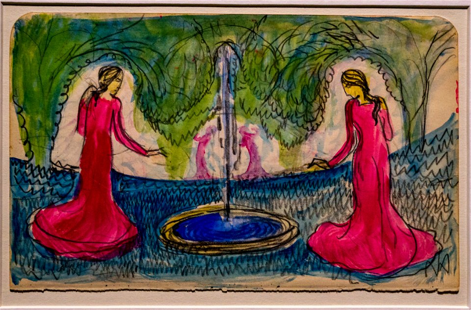 LWL Museum für Kunst und Kultur-Macke-Reigen am Brunnen DSC3852